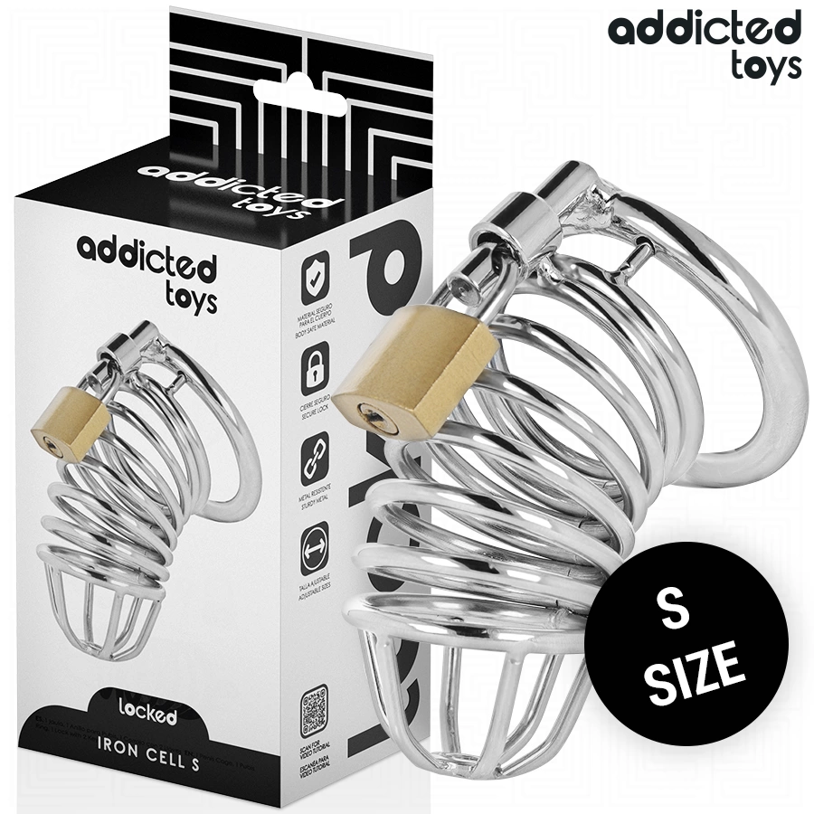 Toys Locked Iron Cell Metal Cage Size S 4cm - Secure System