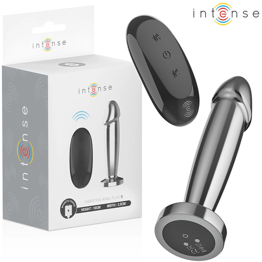 Metal Intimate Plug 10 Vibration Modes Remote Control 10cm