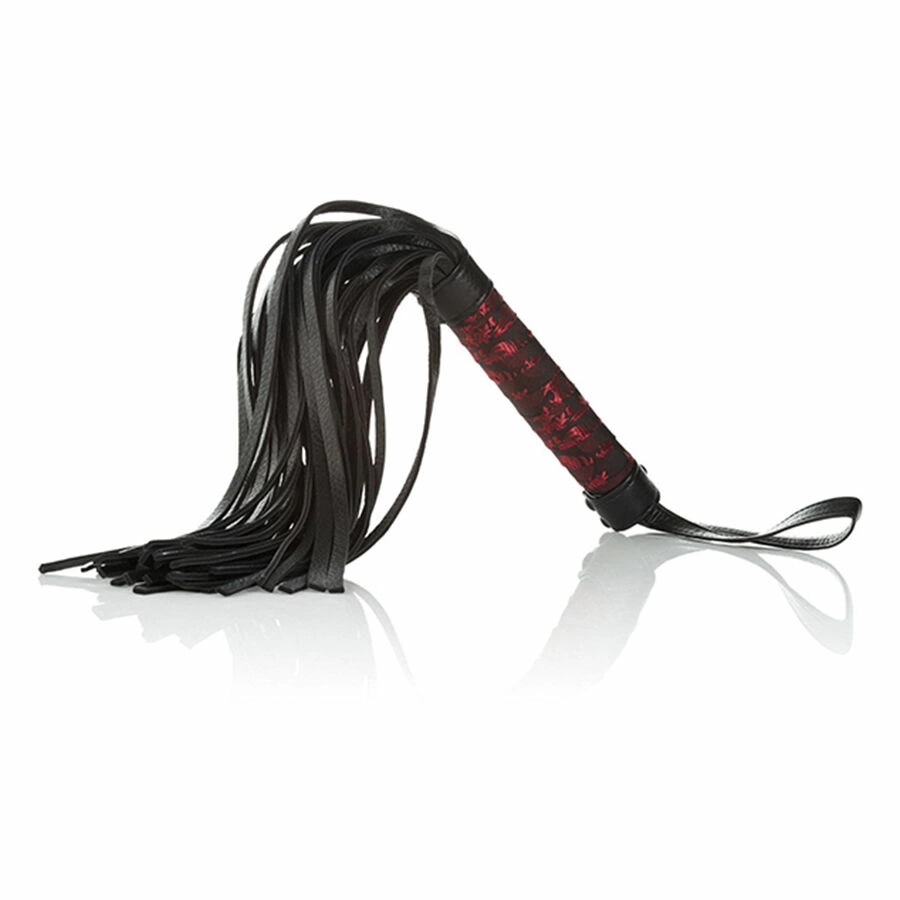 Scandal Red & Black Designer Intimate Flogger 37.5cm