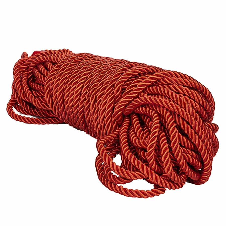 Scandal Red Bondage Rope 30m - Silky Cotton Blend