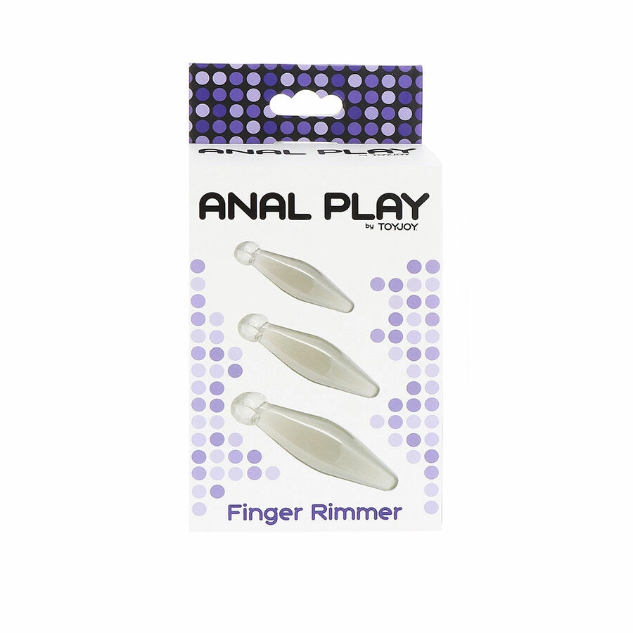 ToyJoy Finger Rimmer Zestaw 3 Rozmiarow PrzeÅºroczysty - Anatomiczne Rozszerzacze