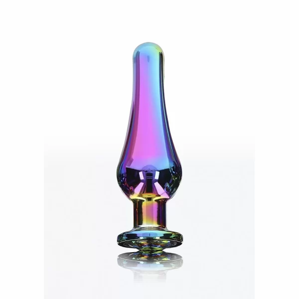 ToyJoy Twilight Bum Bijou Medium - aluminiowy korek z kolorowym krysztaÅ‚em