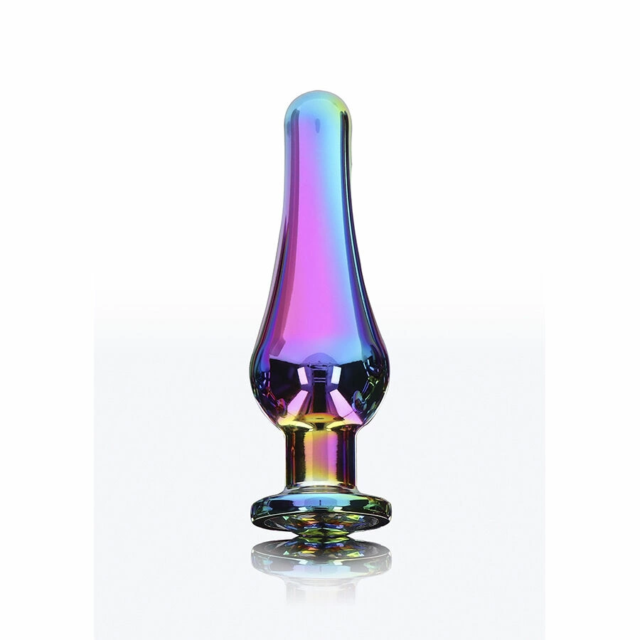 ToyJoy Twilight Bum Bijou Medium - aluminiowy korek z kolorowym krysztaÅ‚em