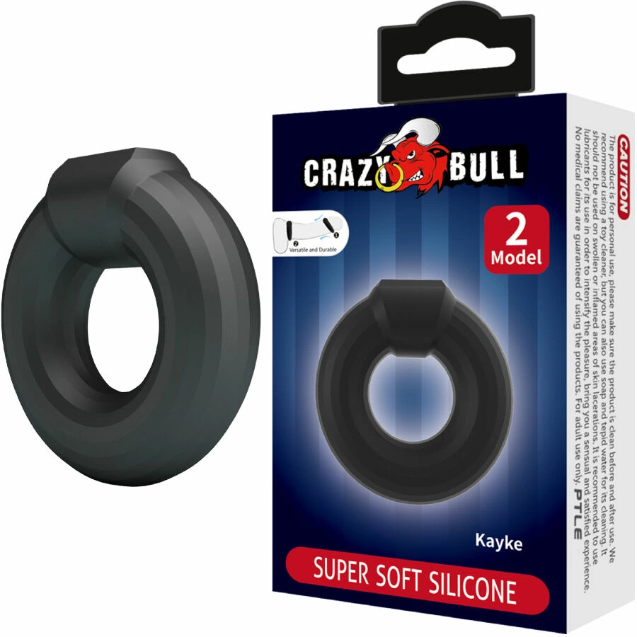 Kayke Silicone Ring Model 2 Adjustable Black 50mm