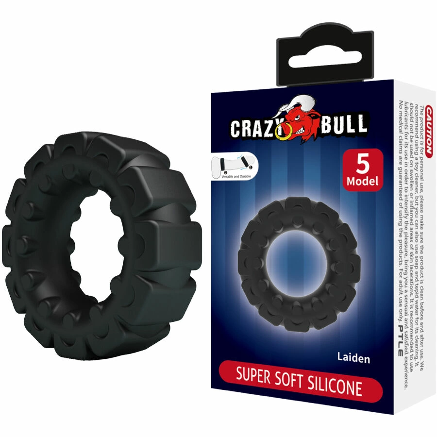 Laiden Silicone Ring Model 5 Adjustable Black 50mm