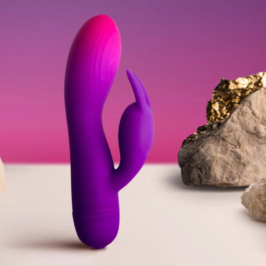 Rocks-Off Glo-Girl Violet - WibrujÄ…cy Krolik z Podwojnym Silnikiem Rocks-Off Glo-Girl Violet - WibrujÄ…cy Krolik z Podwojnym Silnikiem