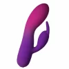 Glo-Girl Purple Dual Motor Silicone Rabbit 171mm Waterproof