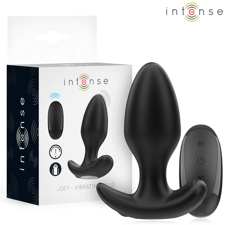 Joey Wireless Anal Device 10 Vibration Modes Black Silicone 10cm