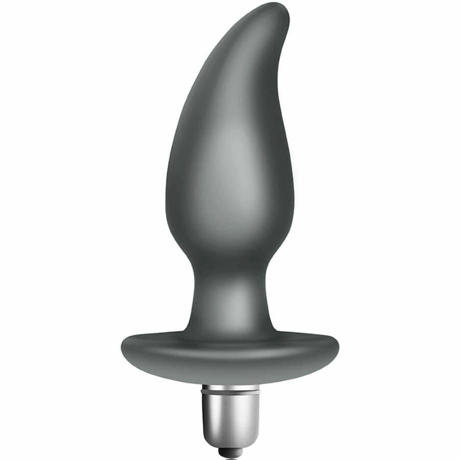 Idosi Vibrating Plug 10 Modes Black Silicone Waterproof