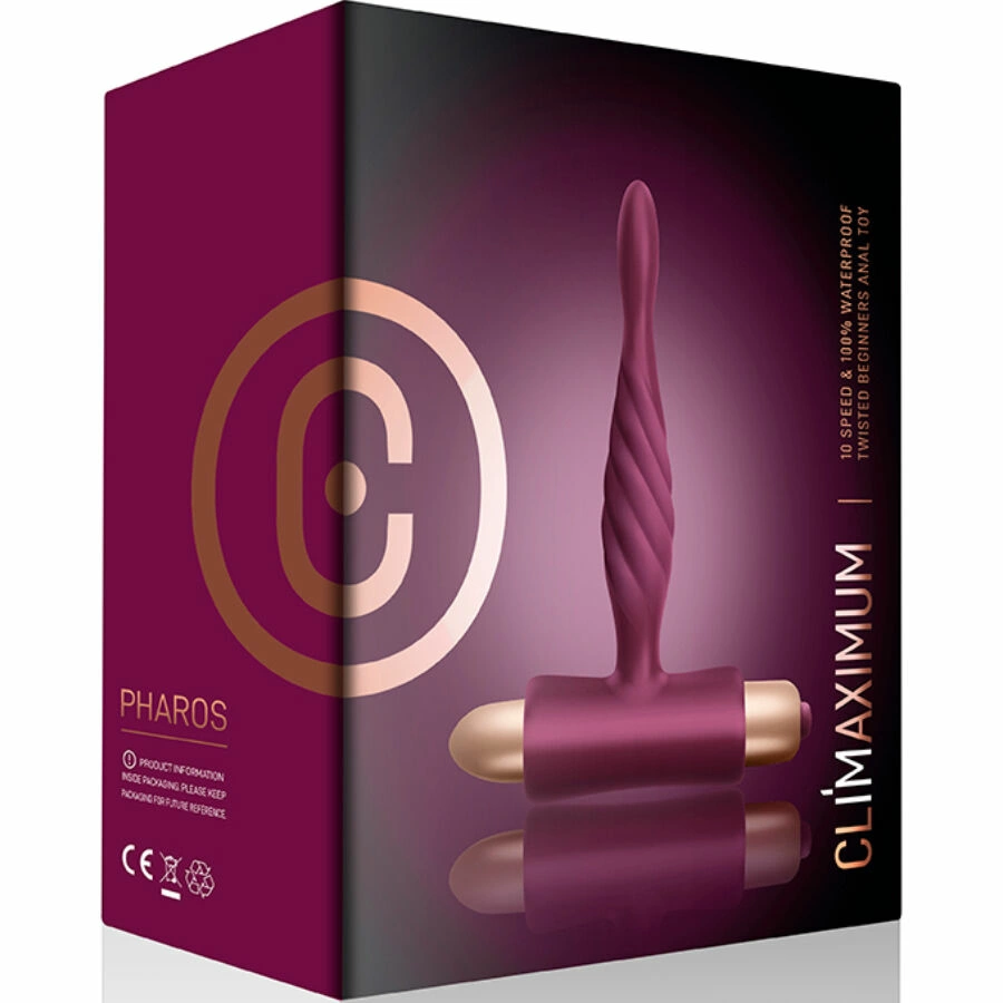 Climaximum Pharos model wibracyjny silikonowy czop dla poczÄ…tkujÄ…cych 10 trybow