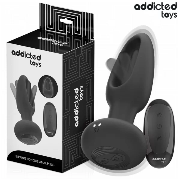 Toys Vibrating Plug with Remote & Oscillating Silicone Tip 130mm