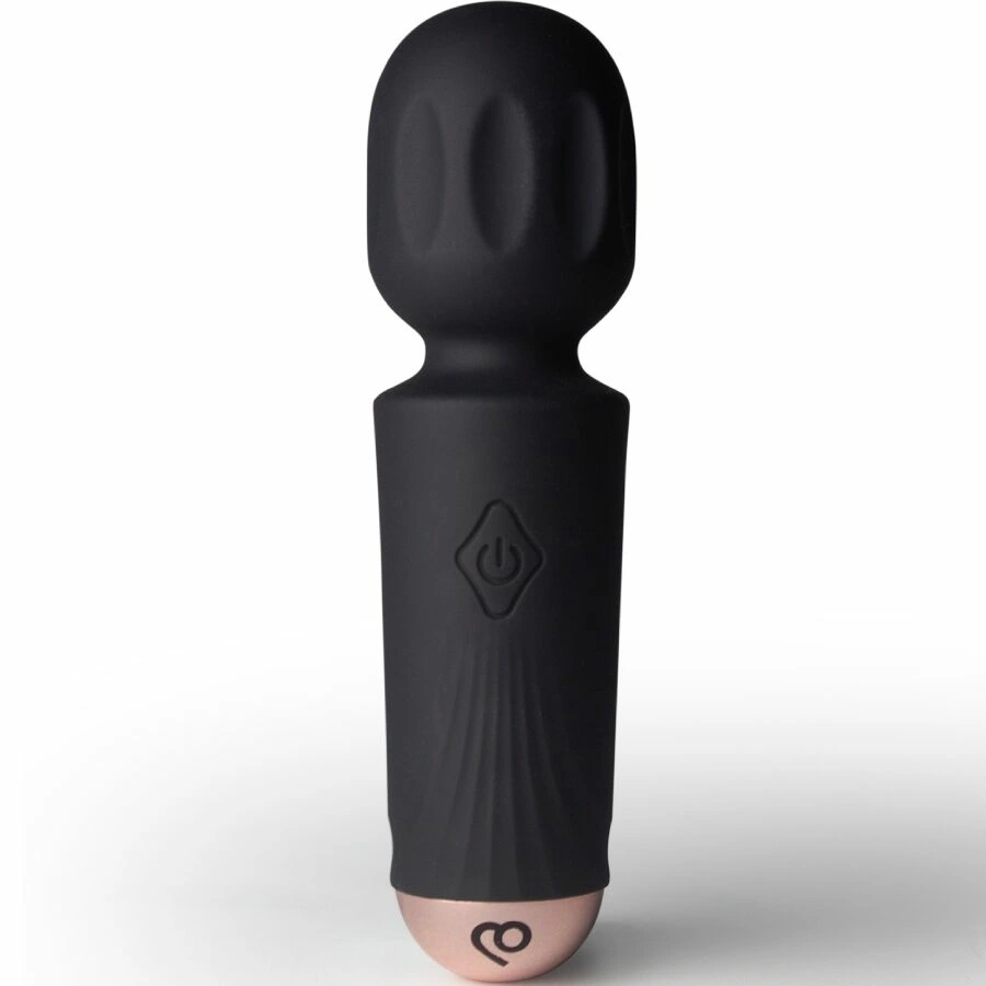 Mini Wand Black Tulip 16-Function Rechargeable Massager