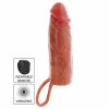 TOYJOY Get Real Hydrated Skin Silicone Intimate Sleeve Caramel 16cm Vibrating