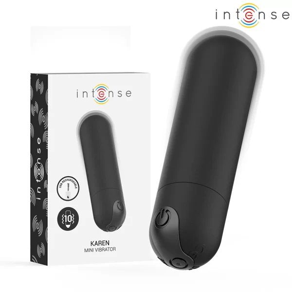 Karen Mini Black - Compact USB Rechargeable Multi-Mode Massager