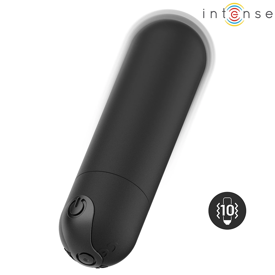 Intense Karen Mini czarny - kompaktowy stymulator wibracyjny USB