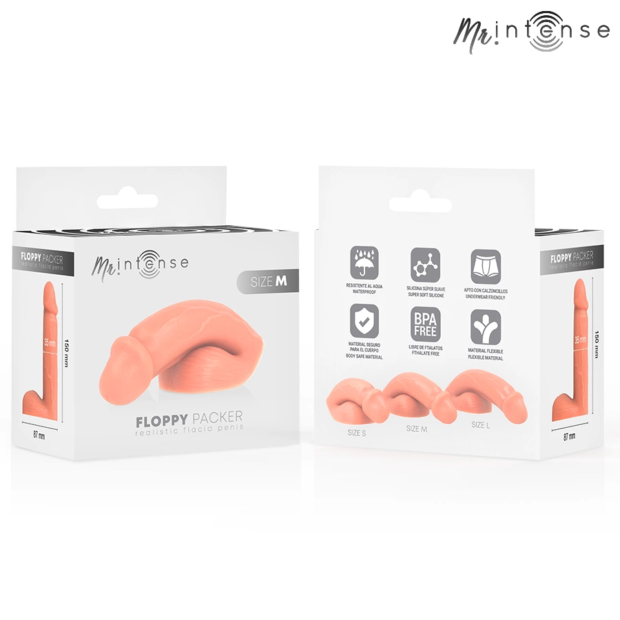 MR INTENSE Floppy Packer M - anatomiczny model silikonowy