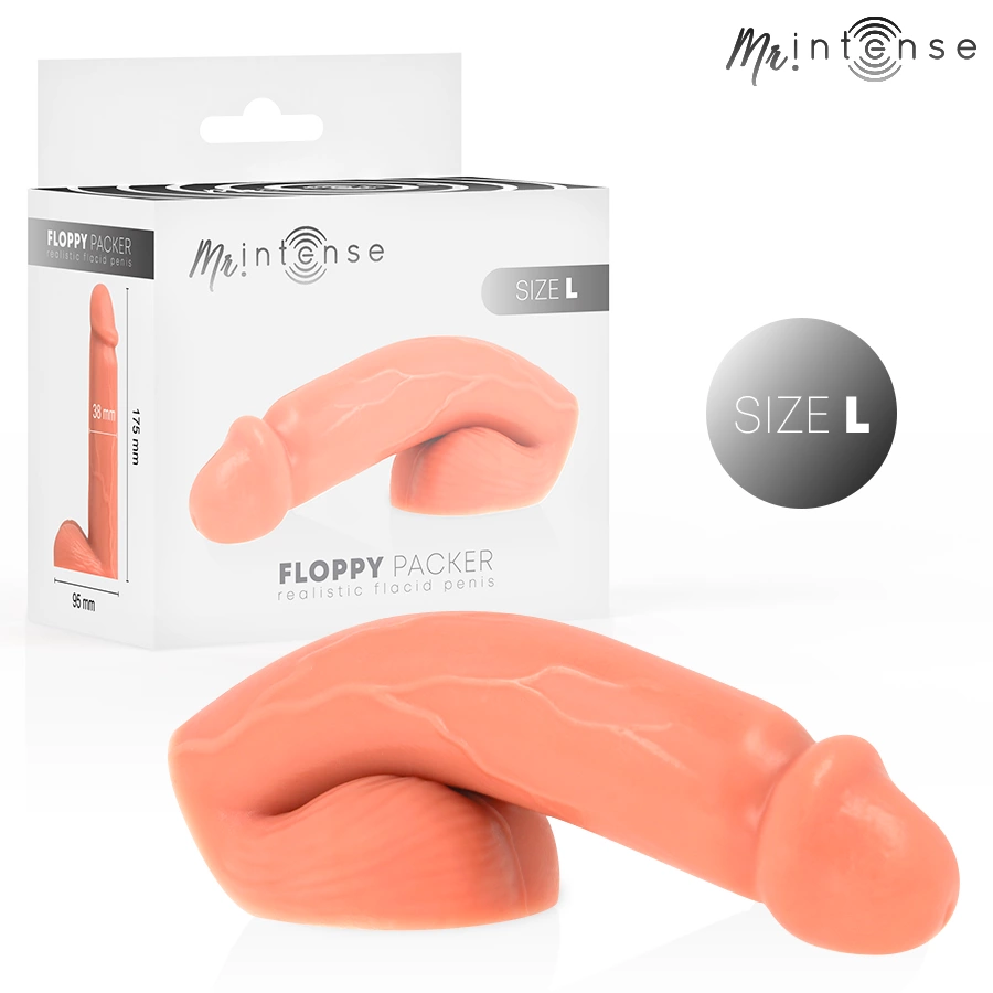 Dreamlove MR INTENSE Floppy Anatomical Packer Size Silicone Beige