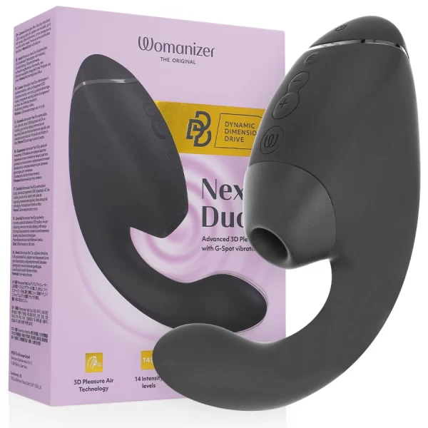 Duo Next Black - Dual Air Pulse & Vibration Intimate Machine