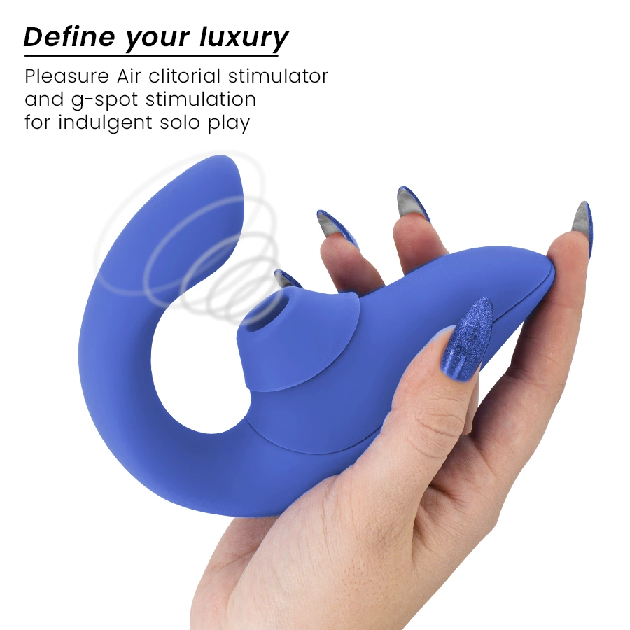 Womanizer Blend Rabbit - niebieski stymulator z podwojnym systemem masaÅ¼u