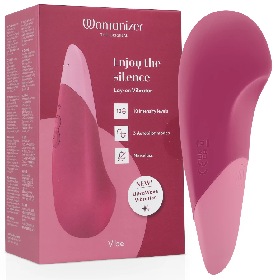Vibe Lay-On UltraWave Silent Model Dusky Pink Silicone IPX7