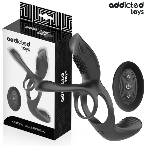 Toys Double Ring System with Multi-Zone Vibrating Stimulator