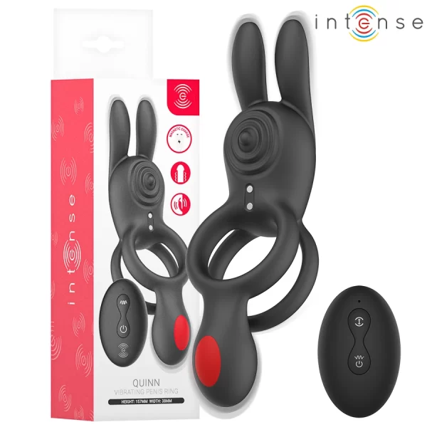 Quinn Double Stimulation Ring with Remote