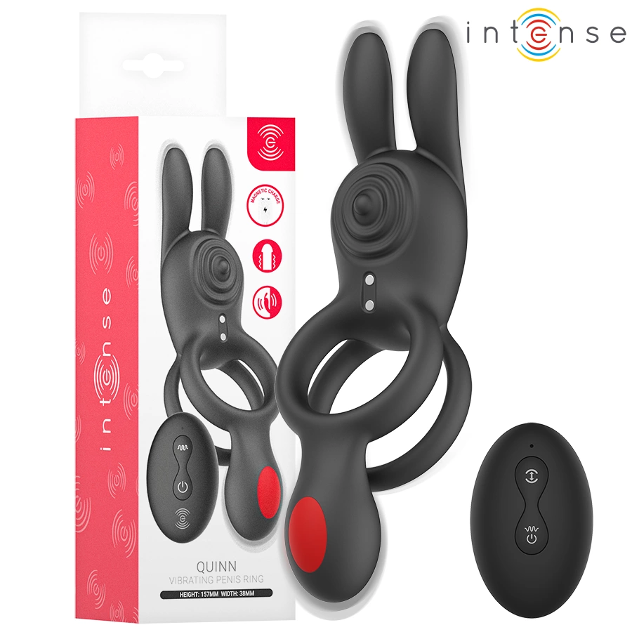 Quinn Double Stimulation Ring with Remote