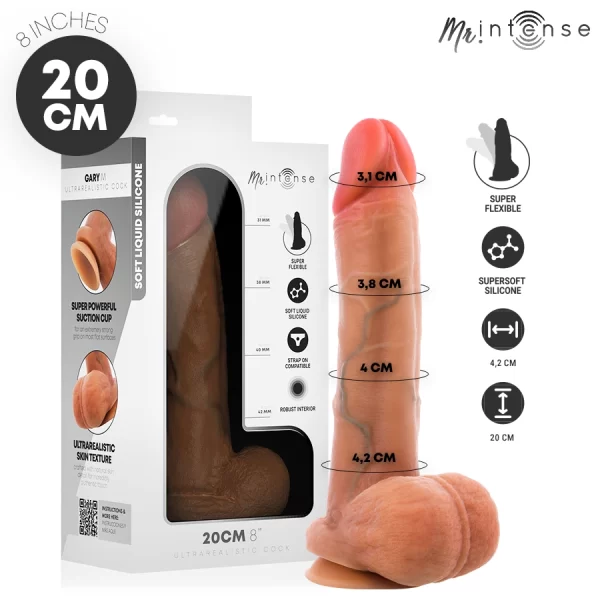 Gary Ultra-Soft Silicone Anatomical Model 20cm Beige