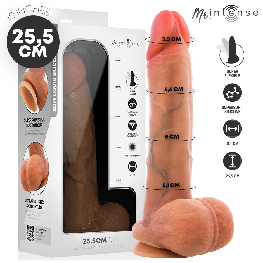 Gary Silicone Anatomical Model 25.5 cm Suction Base