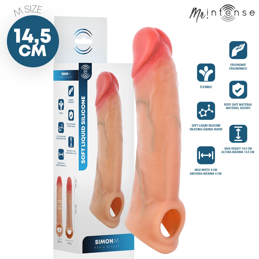 Simon Silicone Extension Sleeve 14.5cm x 4cm Flexible Simon Silicone Extension Sleeve 14.5cm x 4cm Flexible