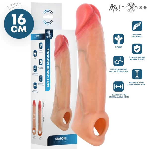 Simon Silicone Extension Sleeve 16cm x 4.5cm Ergonomic