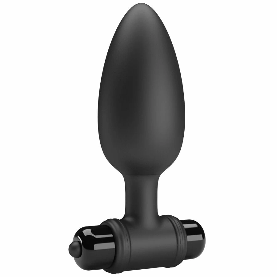 MR PLAY Super Power korek analny z wibracjÄ… USB czarny silikonowy