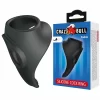 Zadok Ergonomic Silicone Ring with Perineal Massager Black