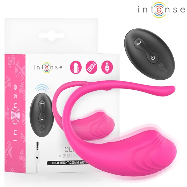Olivia Pink Wireless Vibrating Egg - Ergonomic Remote Control 20cm