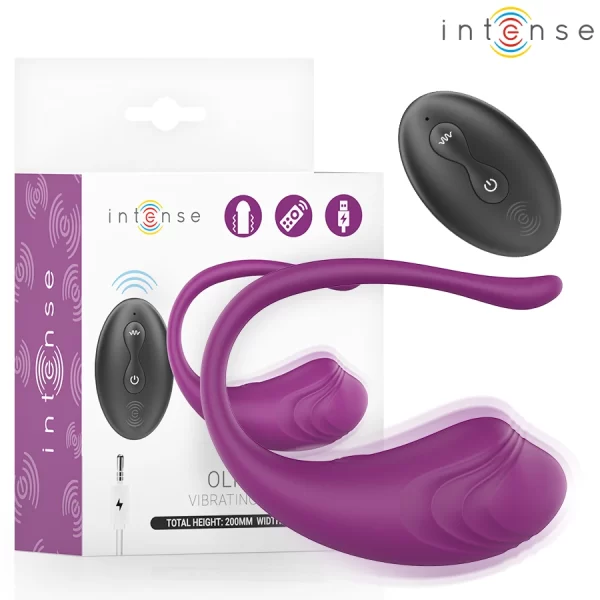 Olivia Purple Remote-Controlled Vibrating Egg 9.5cm USB