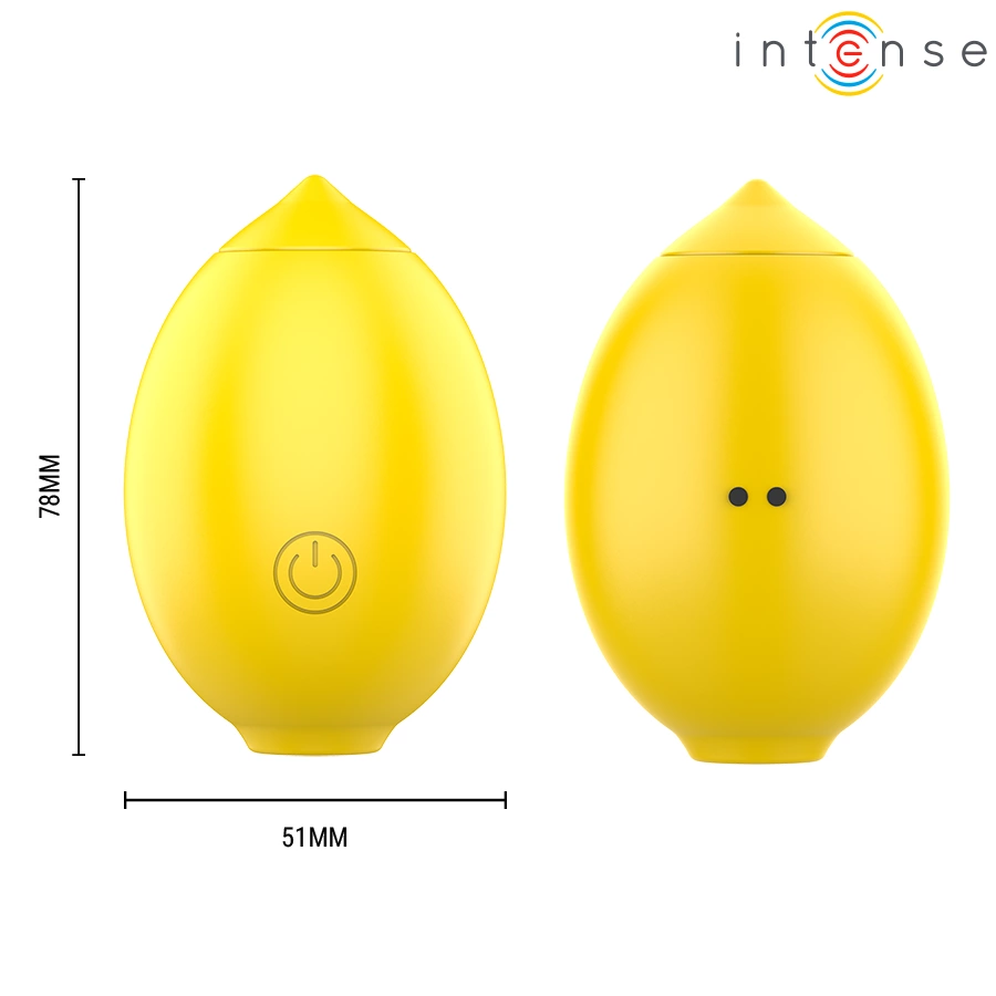INTENSE - MONI LEMON stymulator ssania powietrznego cytryna wodoodporny