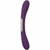 Boomerang Double-Ended Vibrating Device Purple USB Waterproof - Anelma Boomerang Double-Ended Vibrating Device Purple USB Waterproof