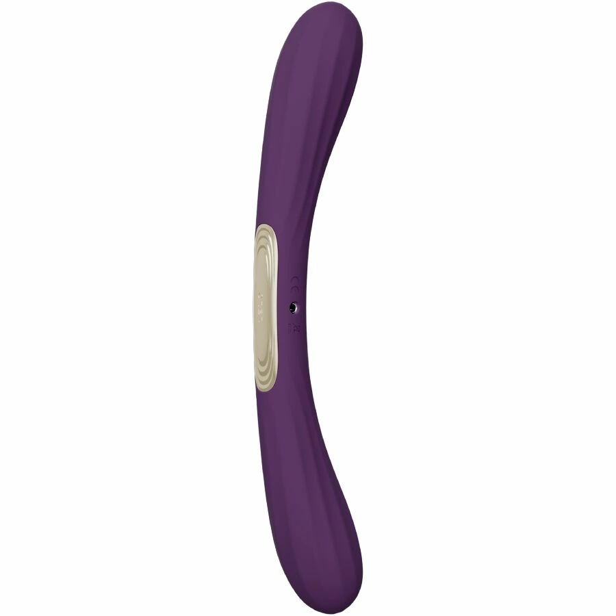 Boomerang Double-Ended Vibrating Device Purple USB Waterproof