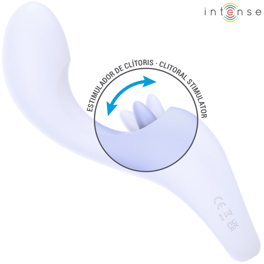 INTENSE ANYA wielofunkcyjny stymulator wibracyjny lawendowy 183 mm