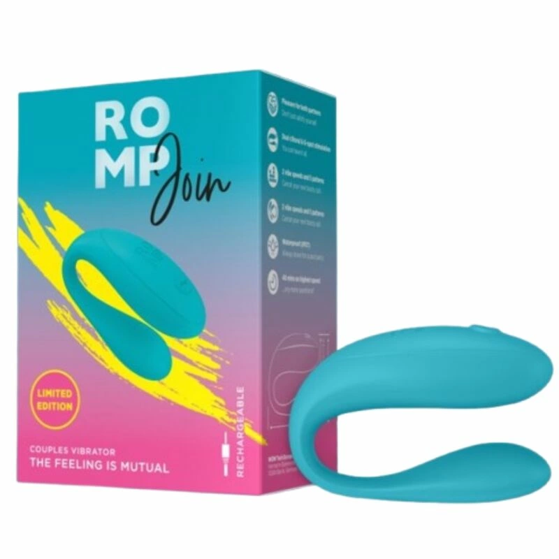 ROMP Join - turkusowy pierÅ›cieÅ„ wibrujÄ…cy dla par