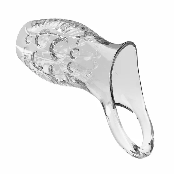PRETTY LOVE Geraldine Transparent Thickening Textured Sleeve TPE