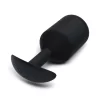 b-Vibe Snug Plug 7 Black 600g Weighted Silicone Anal Model