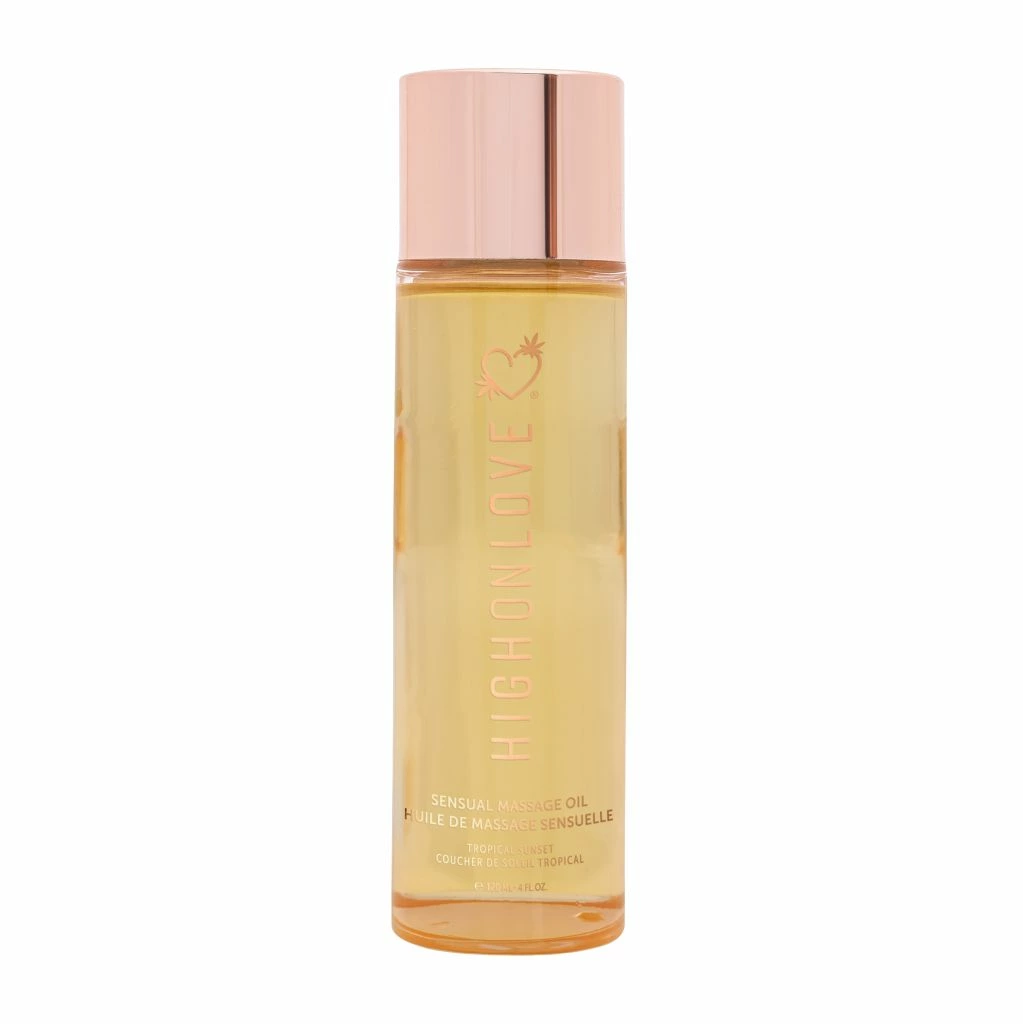 HighOnLove Massage Oil Tropical Sunset 120ml - naturalny olejek do masaÅ¼u