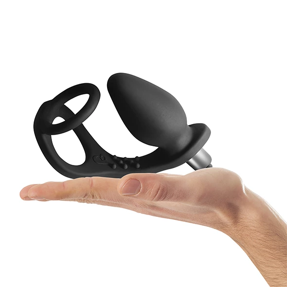 Rocks-Off RO-Zen 7-Speed Dual Ring Intimate System Black