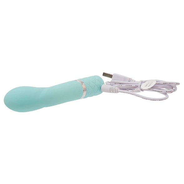 Pillow Talk Racy Teal - mini urządzenie wibrujące - Anelma wibratory zakrzywione