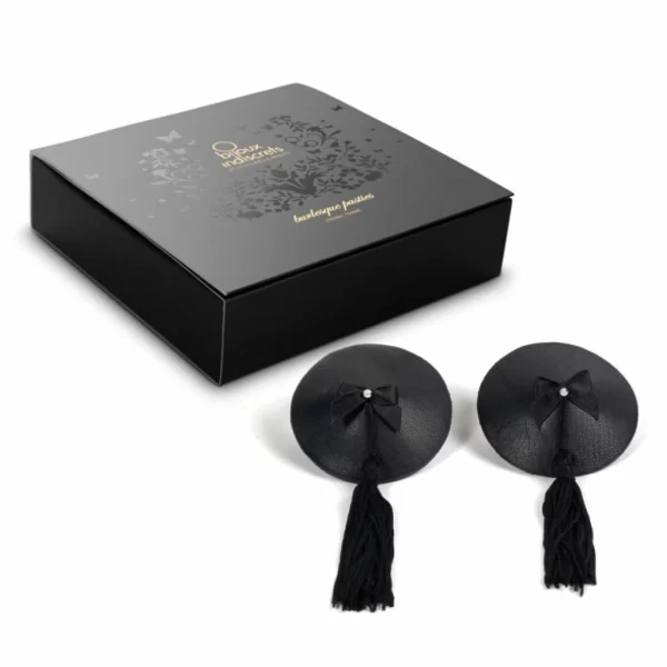 Bijoux Indiscrets Burlesque Decorative Black Adhesive Covers