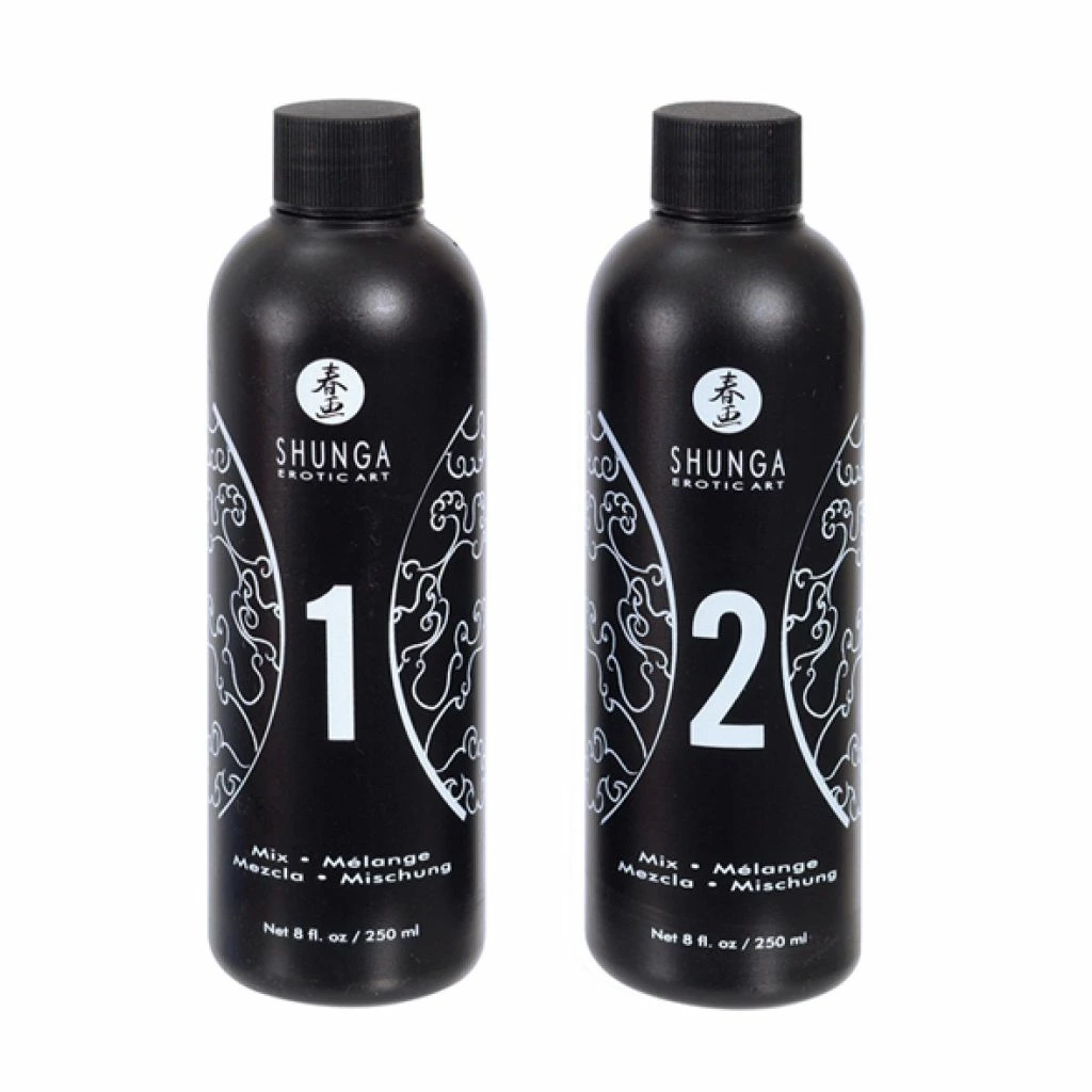 Shunga Oriental Body-to-Body Massage Gel Strawberry & Champagne 2x250ml