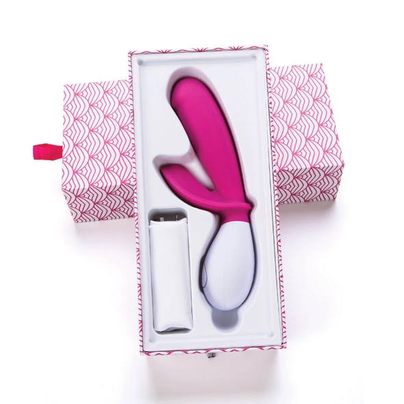 OhMiBod Lovelife Snuggle Dual Motor Rechargeable Intimate - Anelma OhMiBod Lovelife Snuggle dwusilnikowy model silikonowy USB