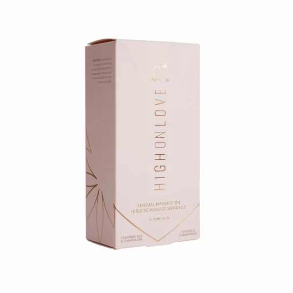 HighOnLove Massage Oil Strawberries & Champagne 120ml
