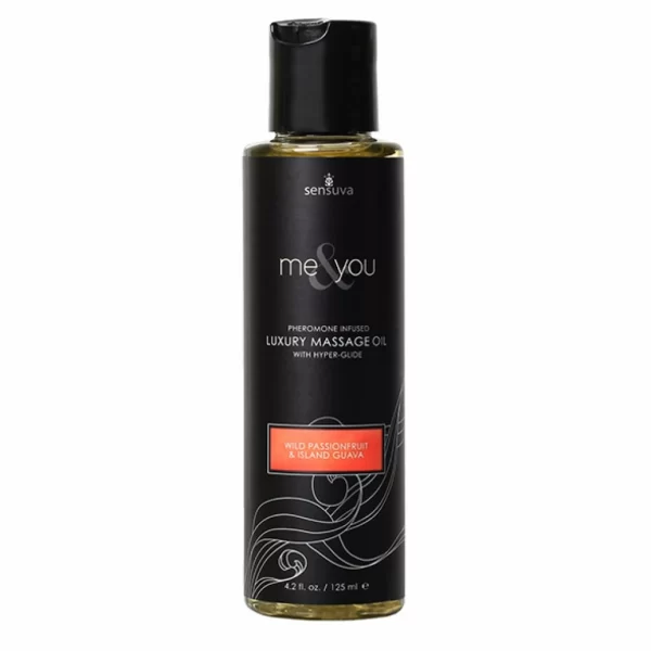 Sensuva Me & You Passion Fruit & Guava Massage Oil 125ml - Long-Lasting Formula